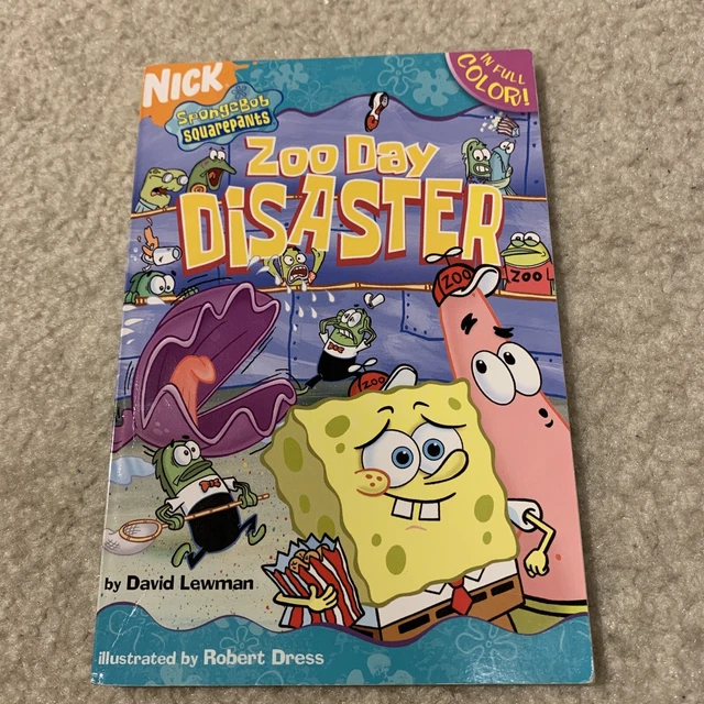 SPONGEBOB SQUAREPANTS ZOO Day Disaster Nickelodeon Paperback Book Full