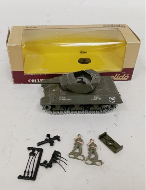 Char M10 TD Américain WW2 – Solido 1/50, Maquette Métal Blindé