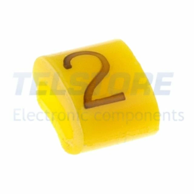 1Confezione  Segna cavi per cavi e fili 1,1÷2,5mm H 3mm A 6mm L 5mm  .