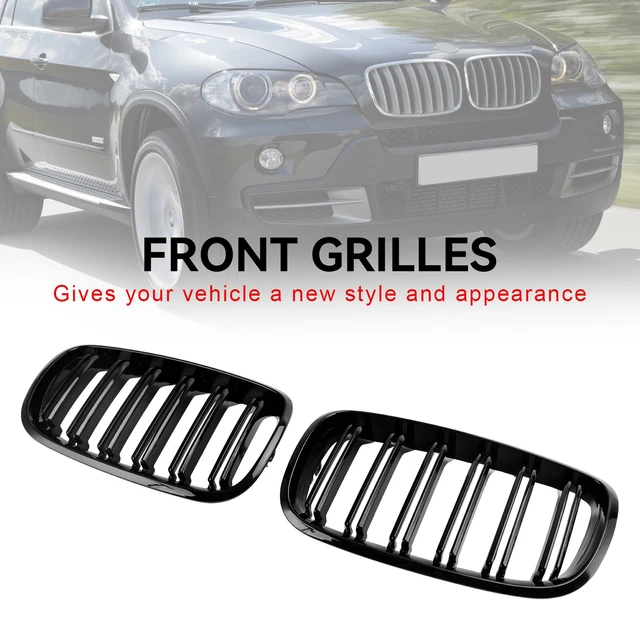 Front Fog Light Grille Cover Trim For BMW X6 2012-2014 - Right Side, Black, Replacement Panel-334215