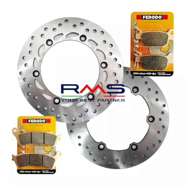 Set / Frein Honda Sh / 300 c.  à  ABS 2007 2008 2013 Avant Post Disque