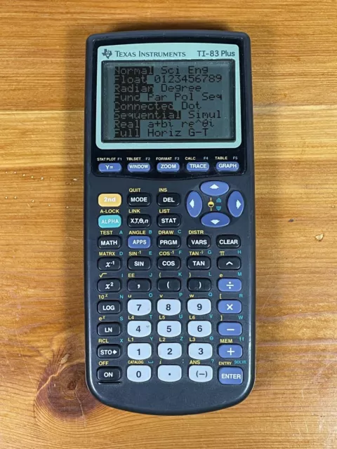 Texas Instruments TI-83 Plus Graphing Calculator Black Tested & Working NO COVER