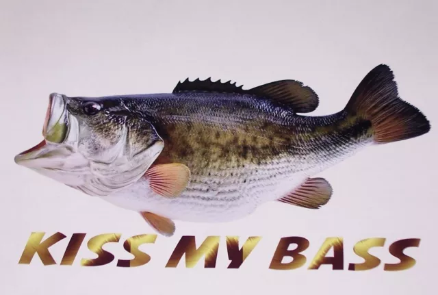 LARGE MOUTH BASS Fish sticker graphic decal window Wall golf cart Fishing  Decals $12.35 - PicClick