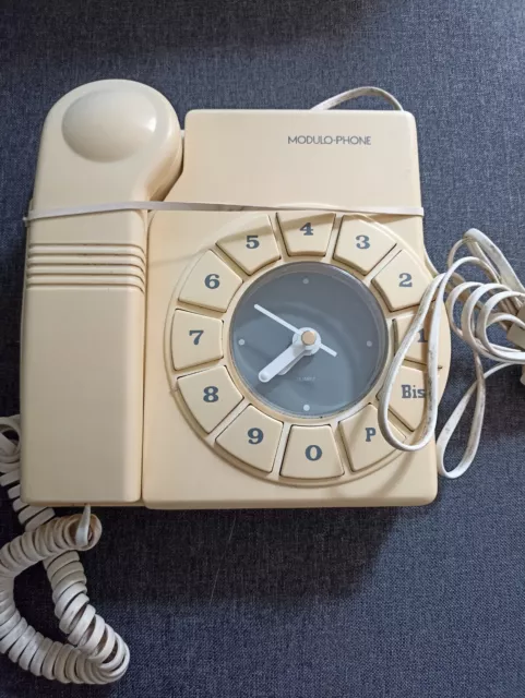 téléphone Modulo phone horloge année 80/90