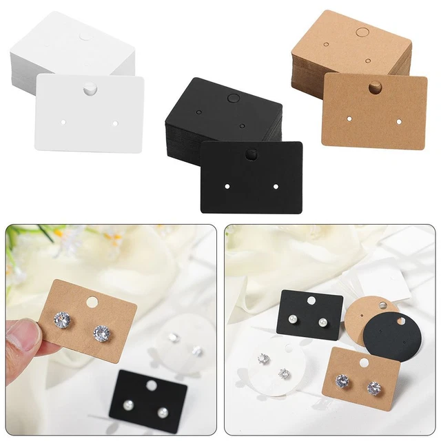 Display Blank Earring Display Cards 4.5cm Diameter Round Label Card Holder Tags