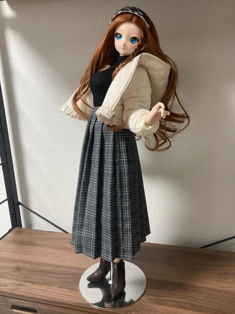 Poupée BJD 30cm Avec Robe Violette - Tête Ouvrable Yeux Qui Bougent - SISON BENNE