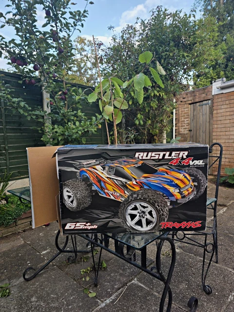 Trixas TRAXXAS RUSTLER 3S 4X4 VXL 1:10 Brushless Electric RC Car Truck RTR ...