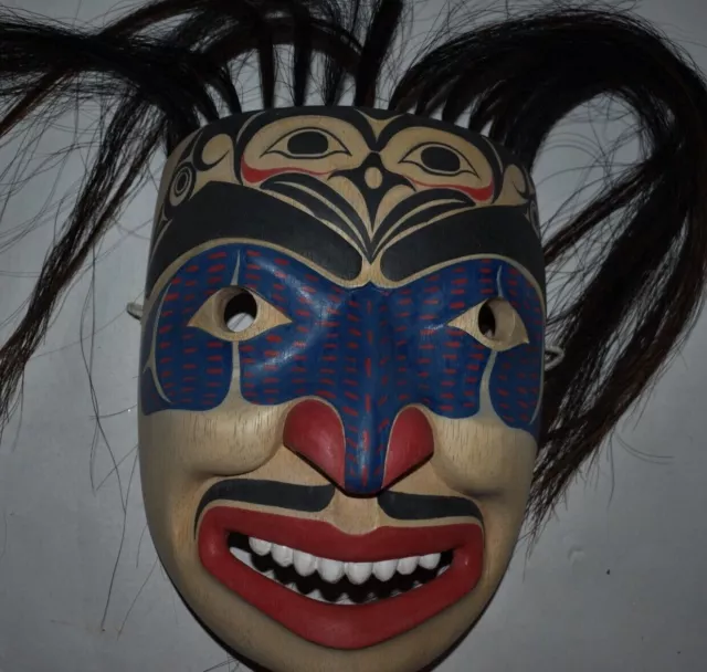 ORIG $399 NORTHWEST COAST MASK, hair 14"