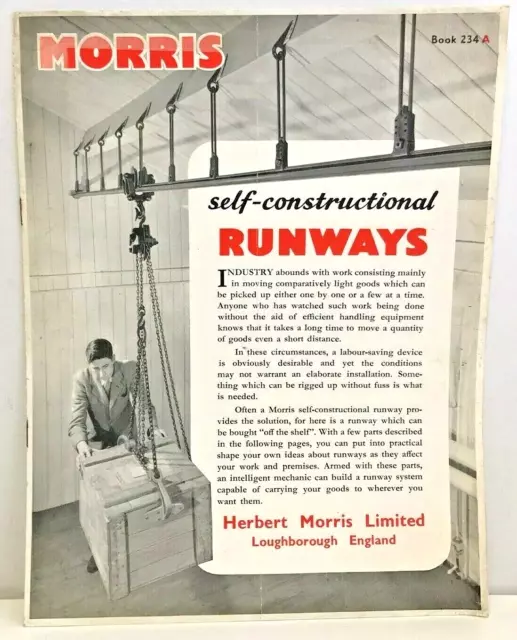 Vintage Herbert Morris Advertising Brochure Photo Images Loughborough 1960s