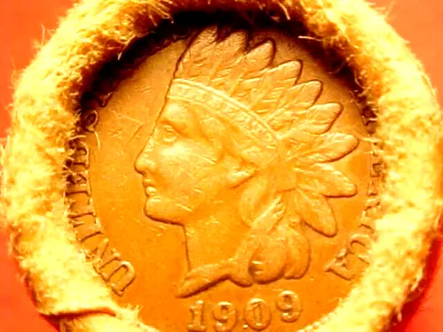 Old Roll Lincoln Wheat Cent Penny 1909 Indian / Vdb Ends San Francisco Wrap Obw