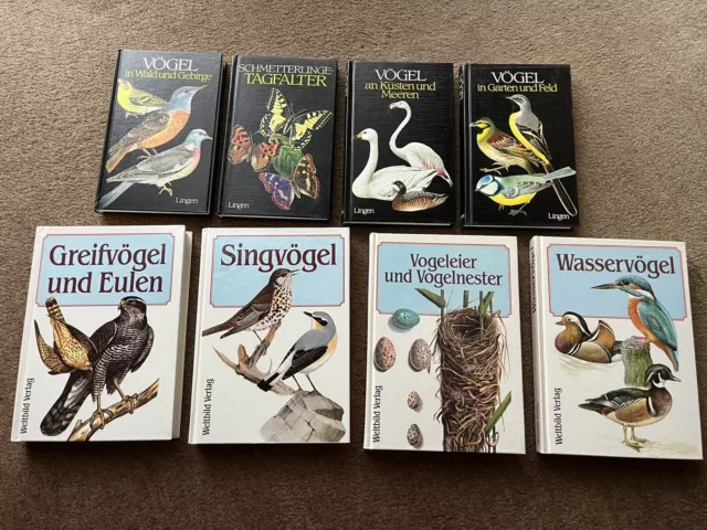 TIPTOP !! 8x Vogelbestimmung Buch Weltbild & Lingen Verlag Greifvögel Singvögel