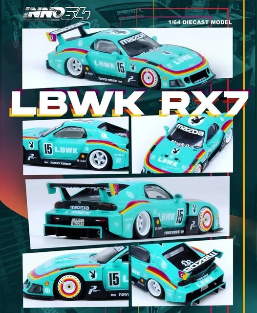 Mini Rx7 Fd 1:64 INNO LBWK Mazda RX7 FD3S Super Silhouette LB Liberty Walk mini gt ...