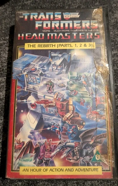 TRANSFORMERS HEADMASTERS VIDEO, The Rebirth Parts 1, 2 and 3 VHS , 1988 ...