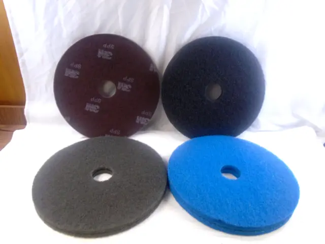 Assorted Brands And Styles Floor Buffer, Polisher And Stripping Pads 8 Count