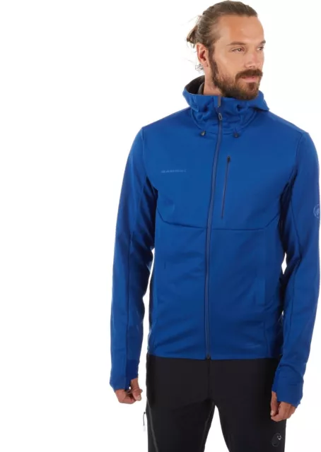 NWT Mens Mammut Ultimate V SO Hooded Gore Jacket Surf Blue & Black sz XXL