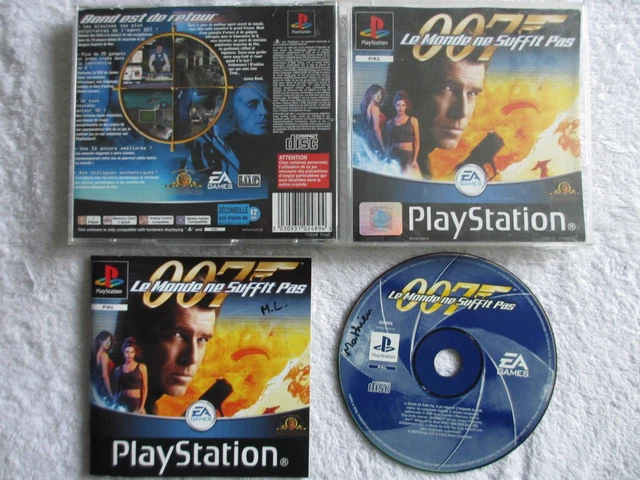 Jeu PlayStation 1 (PS1) - 007 Le Monde Ne Suffit Pas - Complet Mais Boîtier Cassé - Bon État