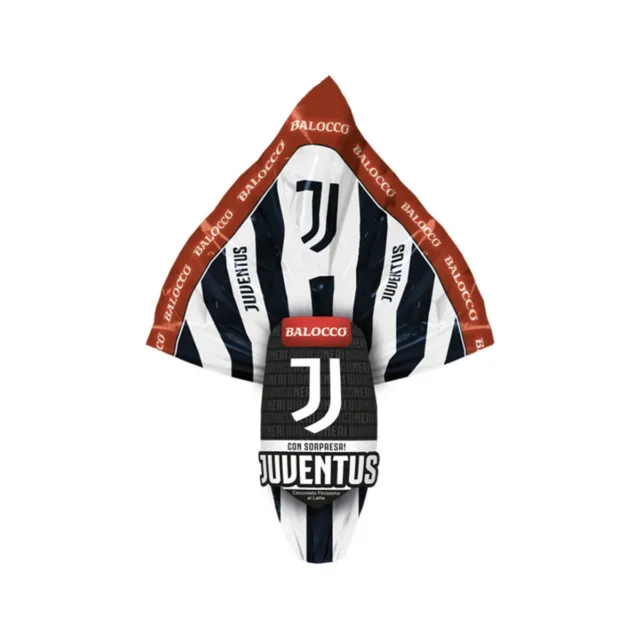 2 x UOVO DI PASQUA 2024 JUVE BALOCCO JUVENTUS CIOCC LATTE 240gr SORPRESA CALCIO