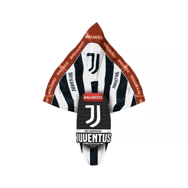 UOVO DI PASQUA 2024 JUVE BALOCCO JUVENTUS CIOCCOLATO LATTE 240gr SORPRESA CALCIO