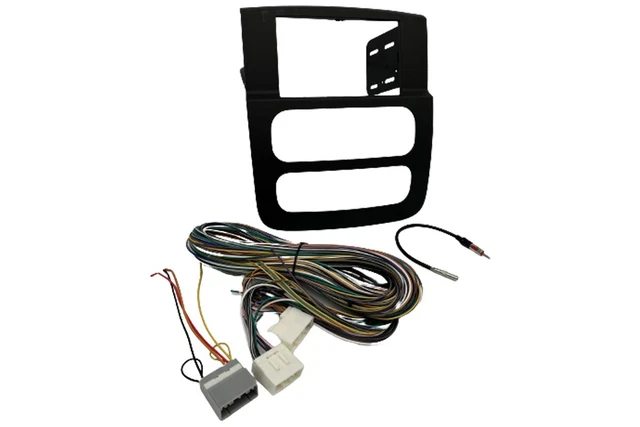 Double ISO DIN Stereo Dash Kit Infinity Amp Bypass Wire Harness Antenna Package