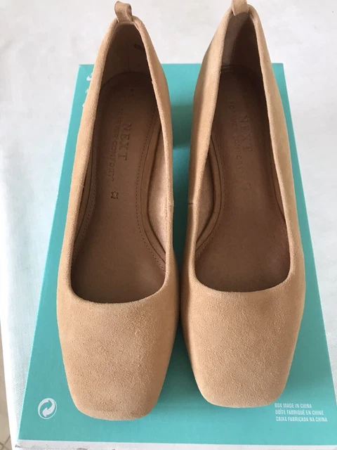 NEXT LEATHER yellow ochre Mustard court shoes size 5 BNWT 19.99 PicClick UK
