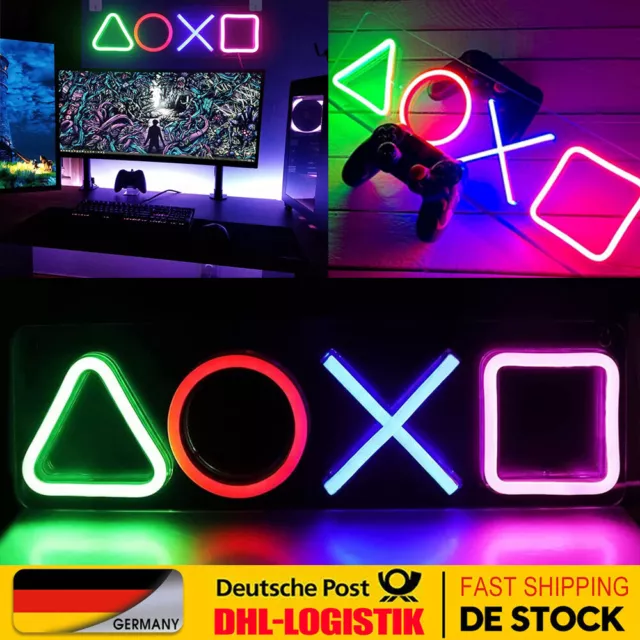 GAMING ZIMMER 3D LED Lampe Konsole Logo Gaming Deko Beleuchtung Nightlight  Gift, EUR 23,99 - PicClick DE