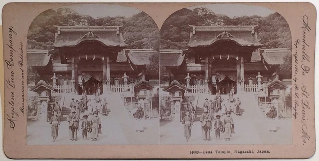 Japan Osua Nagasaki Foto Stereo Vintage Citrat