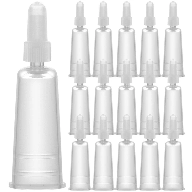 50 pz tappi a punta fiale set fiale mini bottiglie di plastica liquide