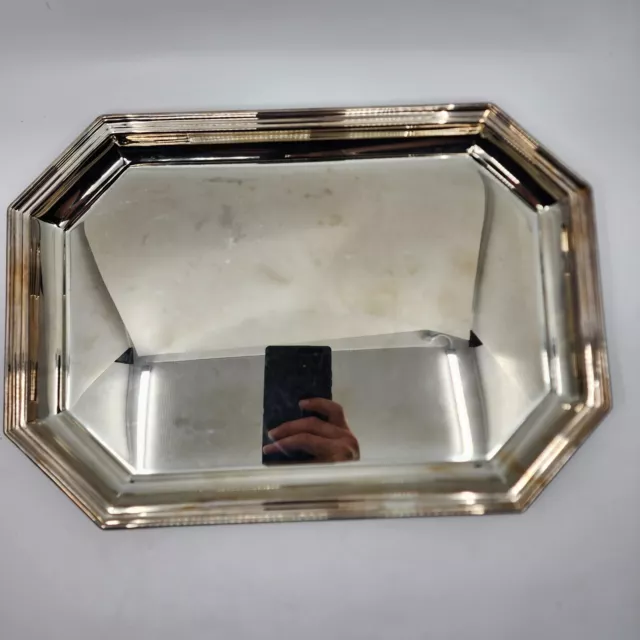 Vintage Tiffany & Co Silverplate Serving Tray 14x10x1