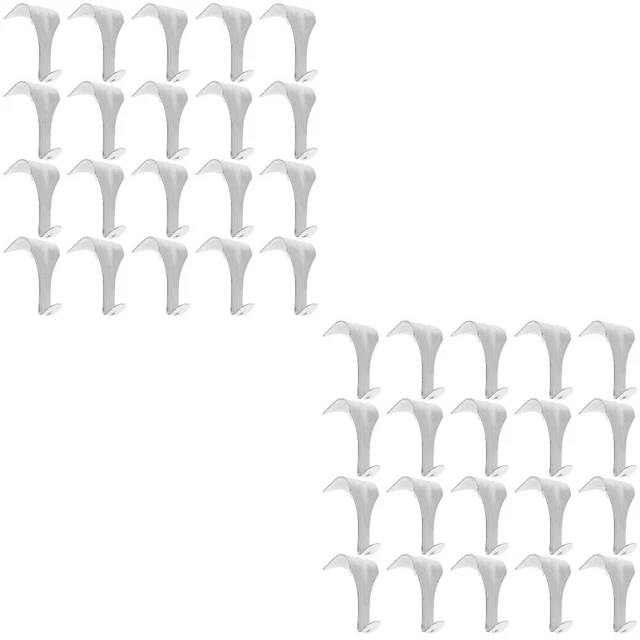 40 Pcs Picture Frame Hooks Picture Rail Hook Wall Mounted Hooks Hanging Line