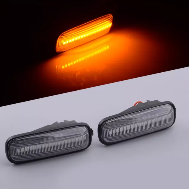 2Pcs Dynamic LED Side Marker Light Lamp Fit for Honda Civic 1996-2000