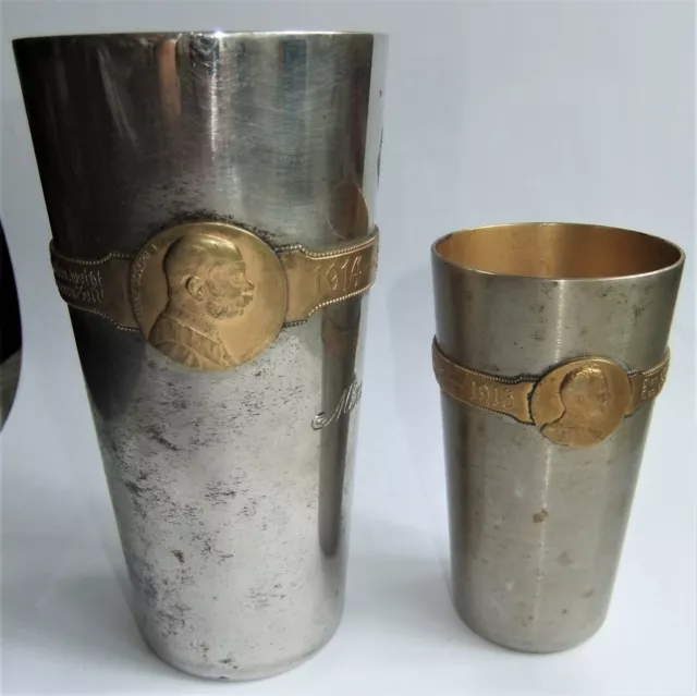 WW1 Beautiful original Austrian greeting cups 1914-1915