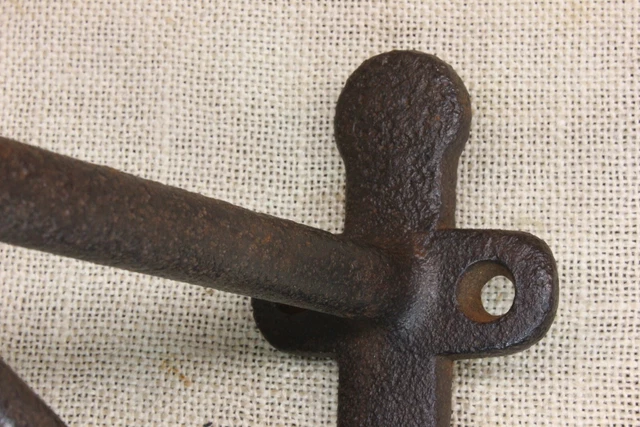 Old Harness Hook Coat Tack Vintage 1800’S Barn Find Cast Iron Large 11” Size 7