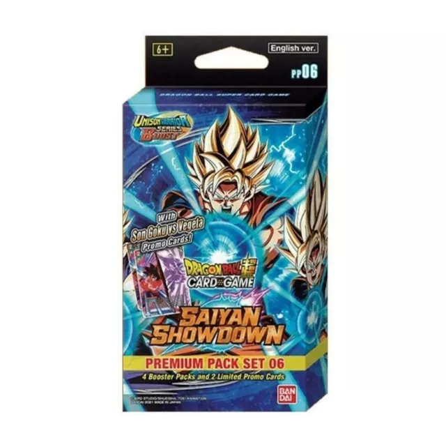 Dragon Ball Super Card Game Saiyan Showdown Premium Pack TCG SR SPR SCR