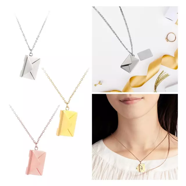 Creative Envelope Necklace Clavicle Necklaces for Girlfriend Wife Mother