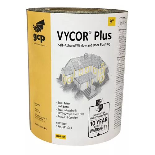 Grace Vycor Plus Self-Adhered Window and Door Flashing - 9in. - Single Item