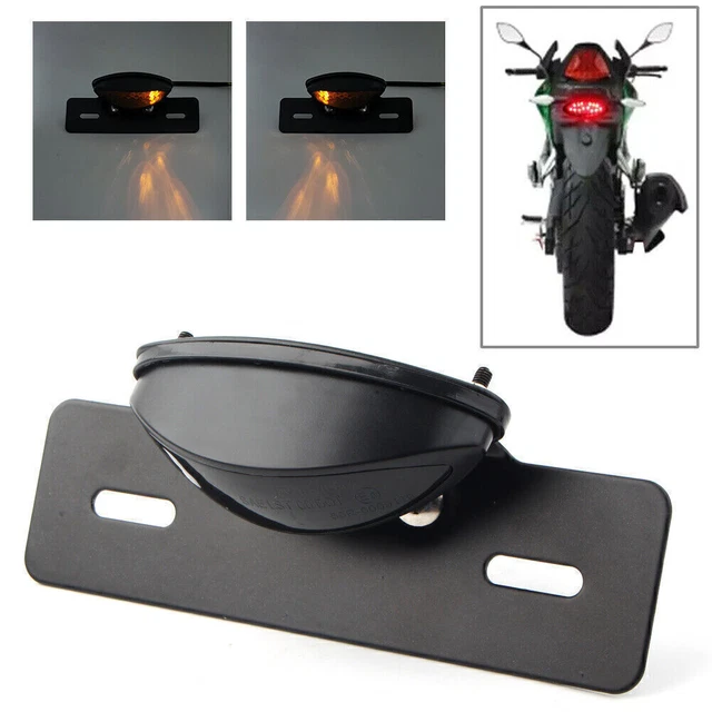 Motorcycle LED Turn Signal Brake Tail Light Fit Harley Bobber Chopper Cafe Racer