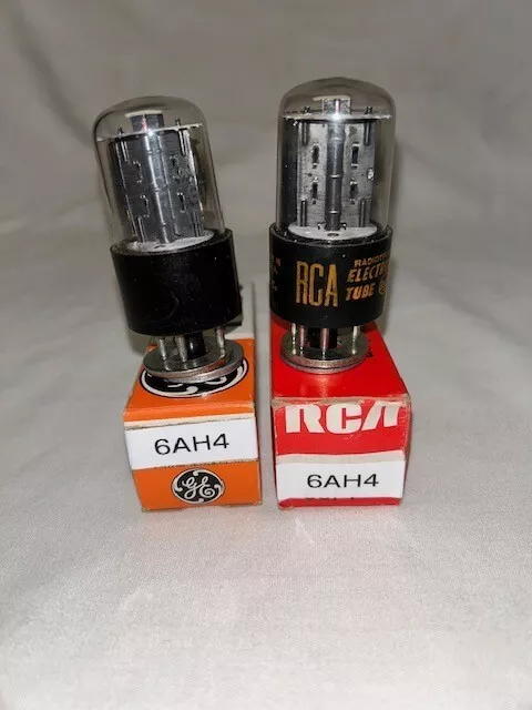 6AH4GT RCA GE Vacuum Tubes ~ Ham Radio, Audio, Amp ~ Tested Good