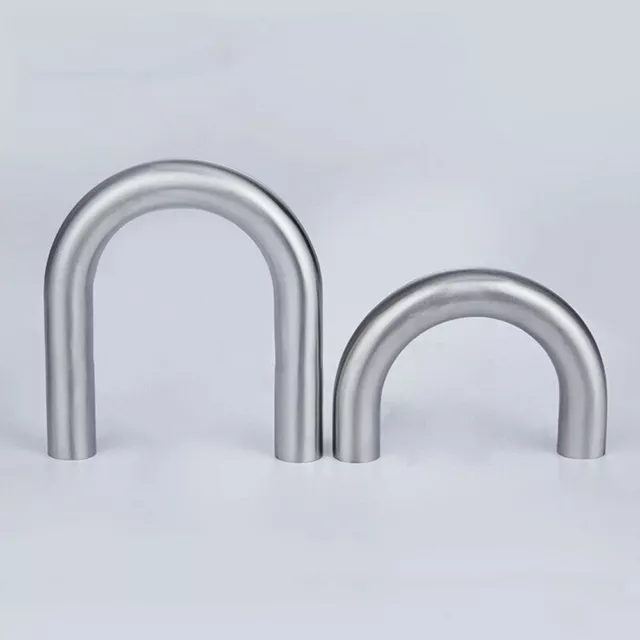 Polished 304 Stainless Steel 180 Degree Exhaust Pipe for Automotive Aggregates