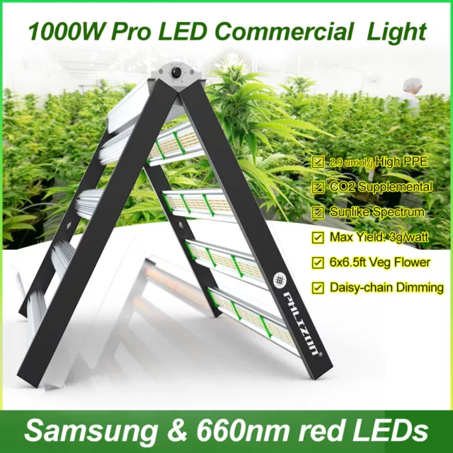 1000W Spider Samsung Bar Hydroponics LED Grow Light Commercial Indoor Lamp 6X6FT