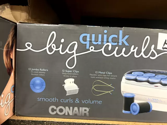 Conair Quick Big Curls Jumbo 1.5" Flocked Hot Rollers w/ Clips - Ulta Exclusive