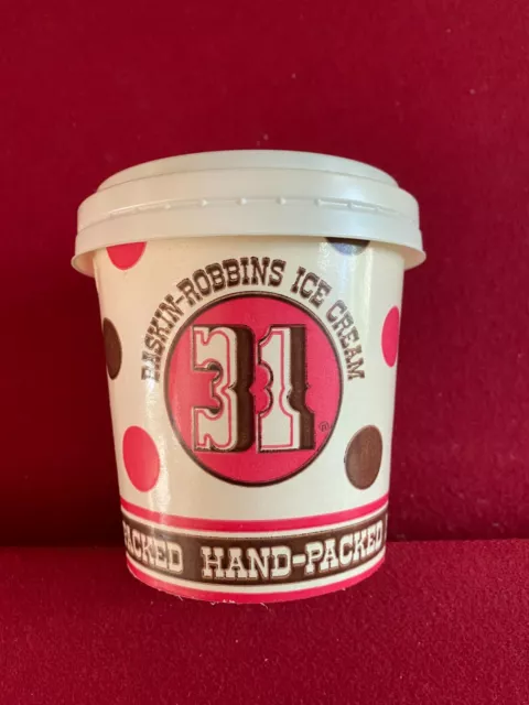 1976, Baskin-Robbins Ice Cream, "Un-used" 1-PT Container w/Lid (Scarce/Vintage)