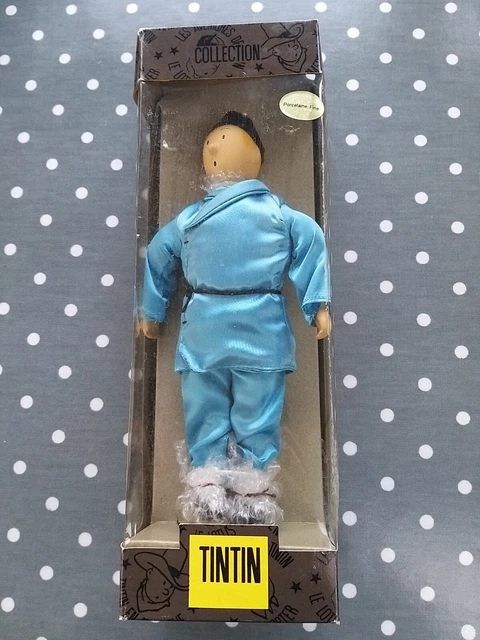 FIGURINE TINTIN - 2D Metal Plat - Le lotus bleu - costume bleu - # 1