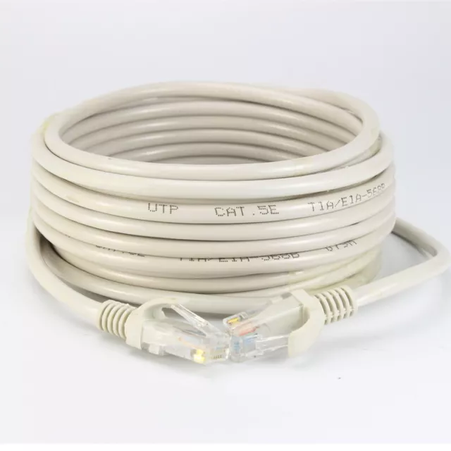 2M-30M CAT5e Ethernet Network Lan Cable& 1 To 2 RJ45 Cat5e Cat6 Lan Splitter Lot