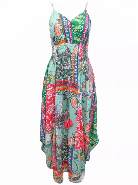 MONSOON SUMMER DRESS Empire Line High Waist Strappy Sleeveless