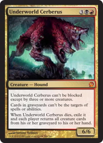 Underworld Cerberus 1x FOIL THS MTG Theros Mythic MINT black red Underworld Cerberus 1x FOIL THS MTG Theros Mythic MINT black red