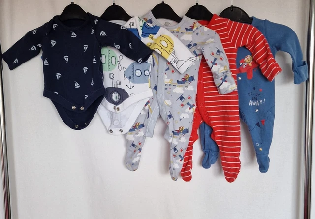 F&F. Baby Boys Clothes Bundle  Age  Newborn. Used.5 pieces.