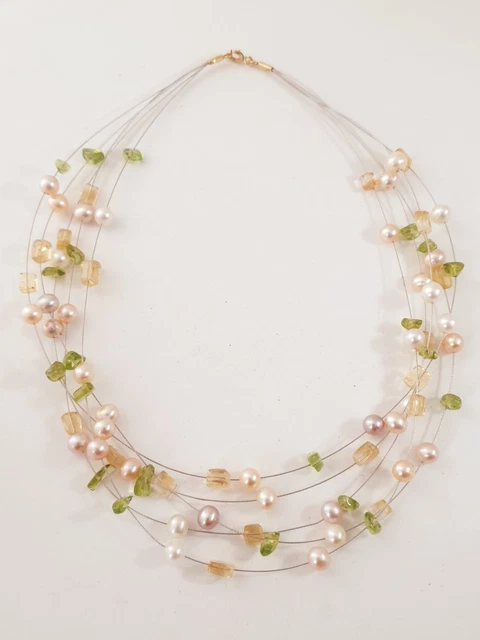 Collier De Perles De Culture Vintage Des Années 1950 - Fermoir En Or 18 Carats, Fil Noué, 45.5 Cm