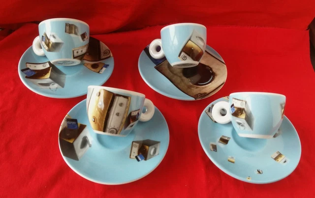 4 Tazzine Illy Collection Norma Jeane Nuove Volo Internazionale Vintage 2002