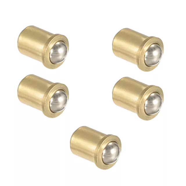 Door Cabinet Closet Drawer 5mm Dia Brass Ball Catch Latch Catcher 5pcs