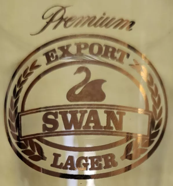 Swan Premium Export Lager Beer Glass. Middy. Free Postage. As New.